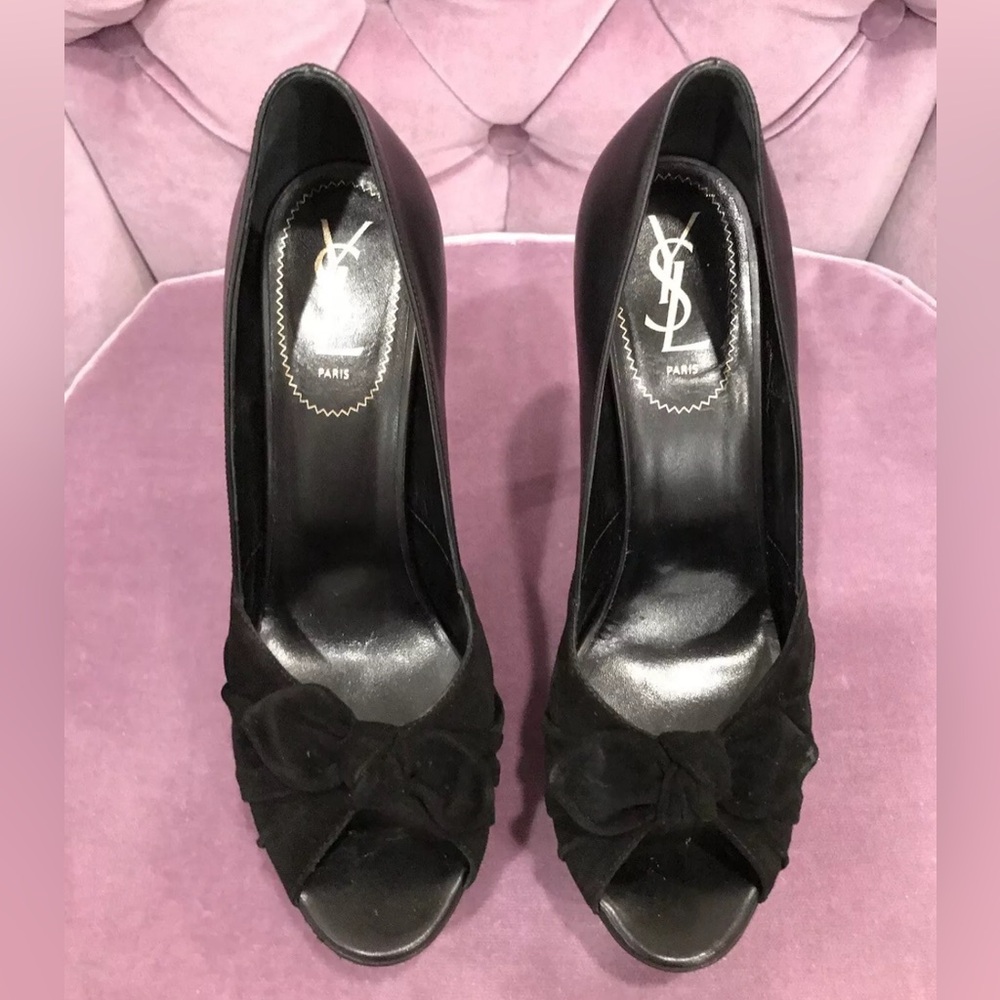 YSL Pump Heel Bow 105 Palais